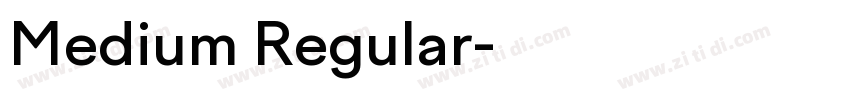 Medium Regular字体转换